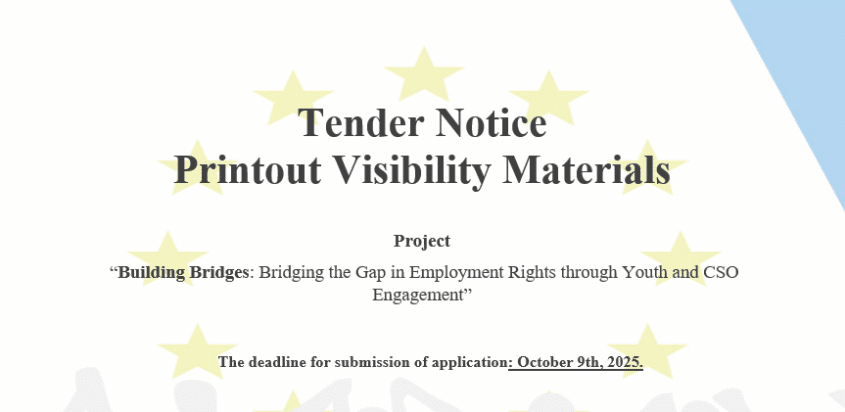 Tender Notice for “Printout visibility materials for the project activities”